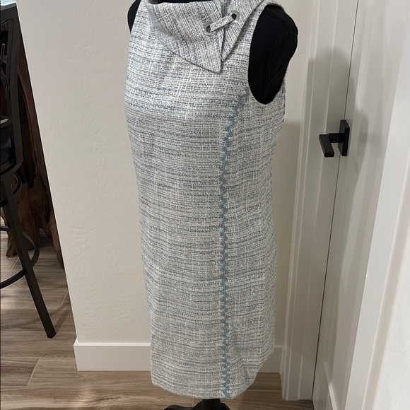 Alex Marie White and Blue Tweed Dress - Picture 1 of 3
